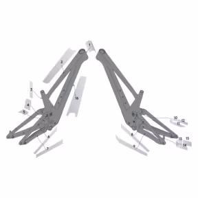 Frame Protection Kit GENIUS Carbon, Clear Gloss