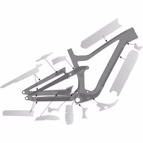 Frame Protection Kit RANSOM Carbon, Clear Matte