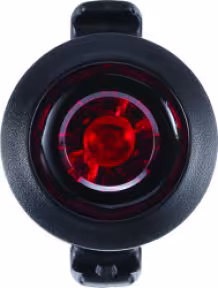 Rear Light Spy 7 Lumen 2x CR2032, black 1 piece, with holder