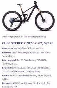 Cube Stereo ONE55 C:62 SLT 29