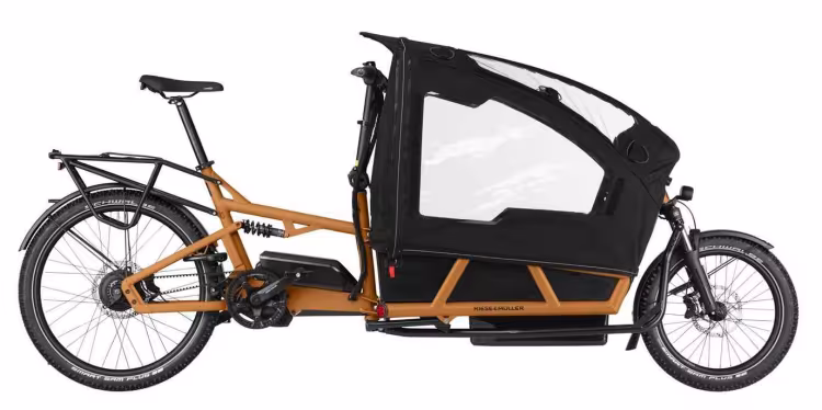 Riese & Müller Load4 75 Rohloff Hs-Kiox 500-Siège Enfant-Protec Pluie