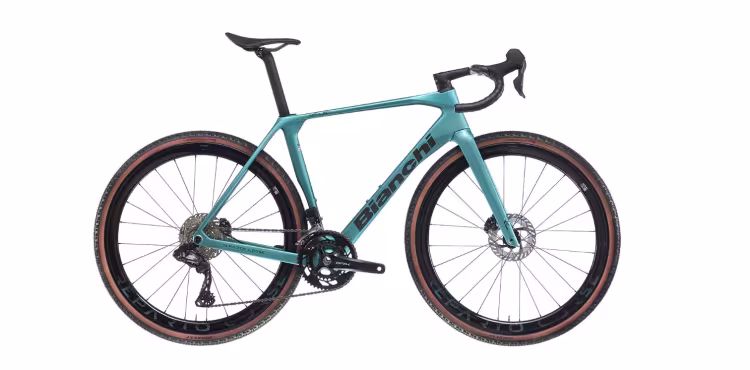 Bianchi Impulso Rc Sm Grx825 Di2 Fg Celeste Metallic/Graphite/Ck16 Reparto Corse Rc43 100/40(42) 48/31 - 11/36