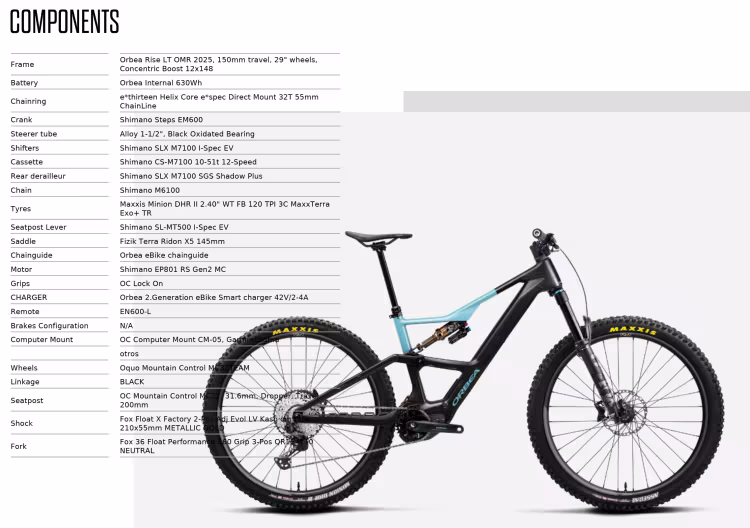 Orbea Rise Lt M20 630W
