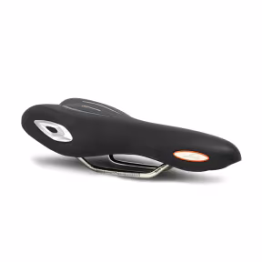 Selle Royal LOOKIN Athletic Sattel, unisex silberner technoflex Schutz, Stracciatella