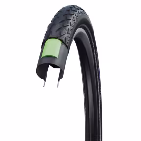 Schwalbe GREEN MARATHON 700x23C, Performance, GreenGuard, Addix Eco, schwarz-reflex