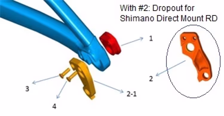 Giant Dropout / MTB Models MY17 - MY19 / Shimano Direct Mount
