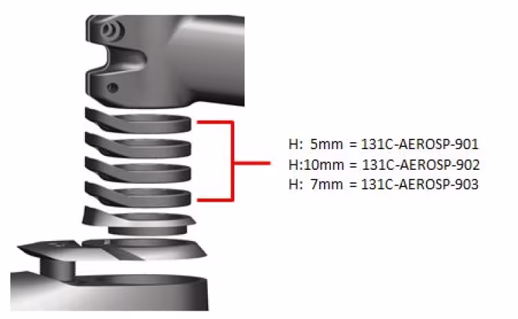 Giant distanziale / AERO - 5 mm OD1