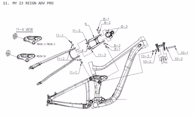 Giant Rock Arm ensemble de roulements pour Reign Advanced MY23