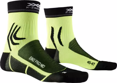 X-SOCKS Bike Pro mid opal black/phyton yellow
