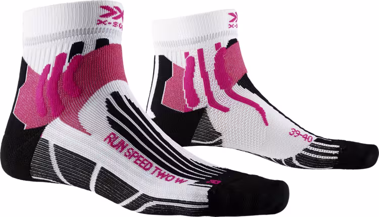 X-SOCKS Women Run Speed two Arctic White/Opal Black