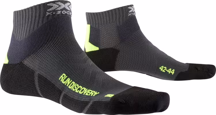 X-SOCKS Run Discovery charcoal/phyton yellow/black
