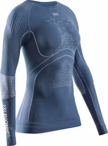 X-BIONIC Women Energy Accumulator 4.0 Shirt LG SL Mineral Blue/Arctic White