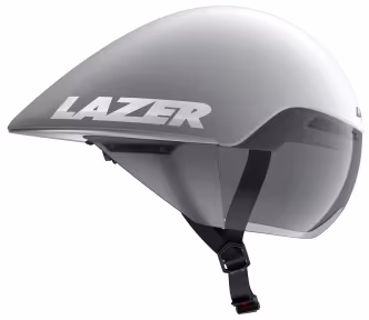 LAZER Unisex Road Volante KinetiCore Tri Helmet Matte White Silver