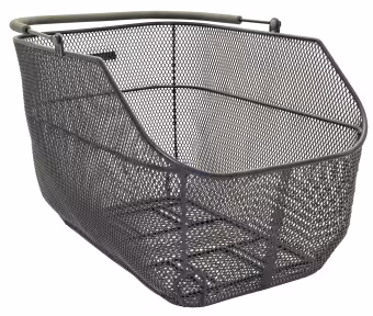 Pletscher cestino Deluxe XXL portapacchi fine con adattatore a 3 punti nero