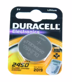 Duracell Batterie CR2450 3V Lithium Knopfzelle 1er-Blister