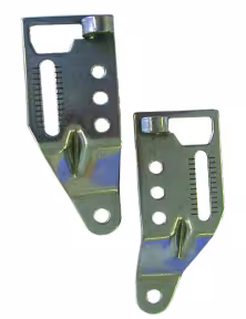 Pletscher plaques d'extrémité de tige pour cadre avec fixation à disque, réglables par paire inox