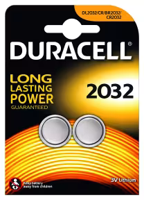 Duracell batteria CR2032 3V litio a bottone in blister da 2 pezzi