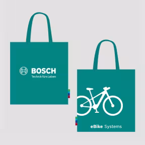 Bosch Cotton Bag eBike turquoise Set of 50 Pieces