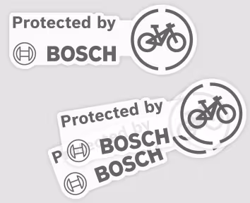 Bosch adesivo "Protected byx" set da 10 pezzi