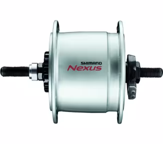 Shimano Nabendynamo DH-C6000 100 mm Rollenbremsen 36-Loch 6V/3.0W Mutterverschluss silber