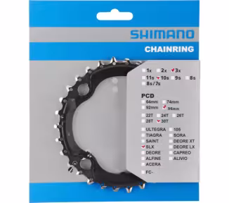 Shimano Kettenblatt SLX FC-M672 30 Zähne AN