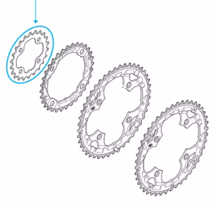 Shimano Kettenblatt DEORE FC-M590