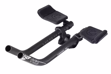 PRO attacco manubrio da cronometro Missile Ski-bend Clip-on alluminio nero