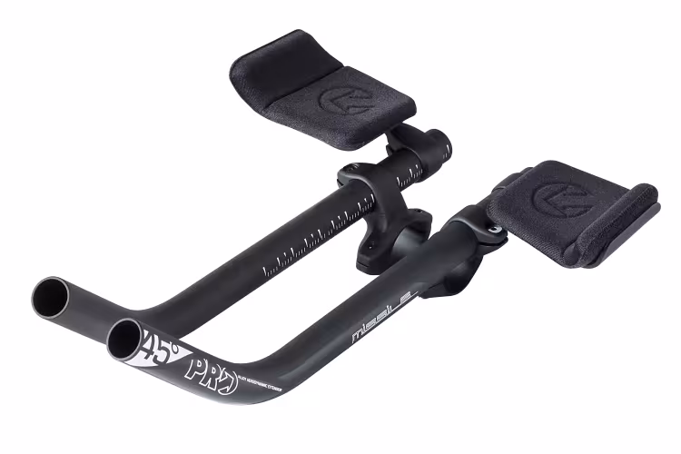 PRO attacco manubrio da cronometro Missile Ski-bend Clip-on alluminio nero