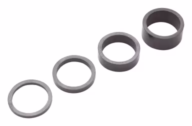 PRO distanziale del movimento centrale 28.6 mm carbonio Set 3, 5, 10, 20 mm nero