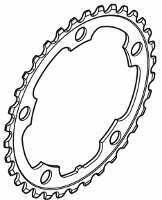 Shimano Plateau 2200 FC-2350 34 dents argent
