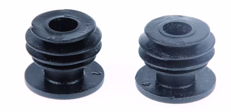 Tappo per estremità del manubrio plastica 20.3 mm nero