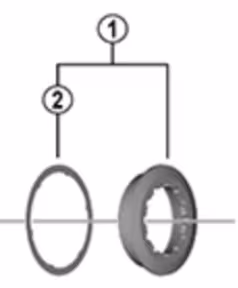Shimano Lock-Ring & Spacer CS-LG700-11