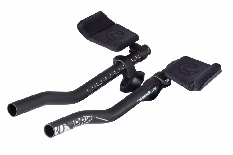 PRO Glip-guidon course contre la montre Missile S-Bend Clip-on alu noir