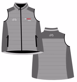Bosch eBike Vest with Zipper Gray