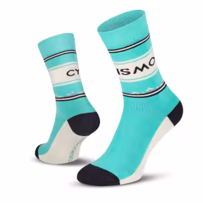 Le Patron Cyclismo chaussettes celeste