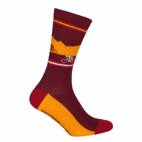 Le Patron Grand Tours Vuelta chaussettes bordeaux