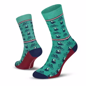 Le Patron Cafe Cycliste chaussettes menthe