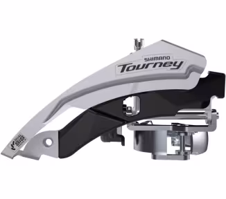Shimano deragliatore TY FD-TY600 3x6/7/8 Top Swing 66-69° fascetta (31.8 mm, 34.9 mm)