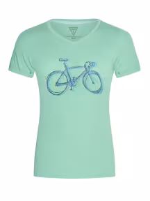 Le Patron W T-shirt de vélo de course celeste