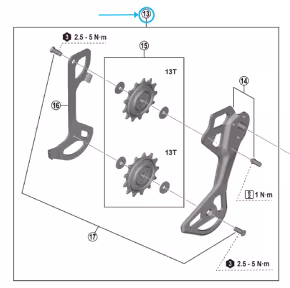 Shimano Plaque assemblage RD-M8250