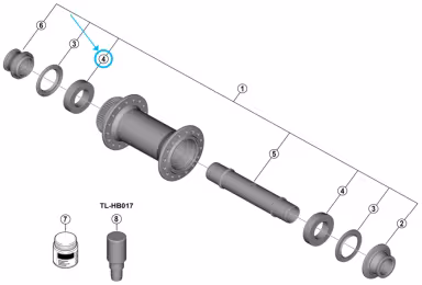 Shimano Industrielager HB-M8210-B 17x30x7mm