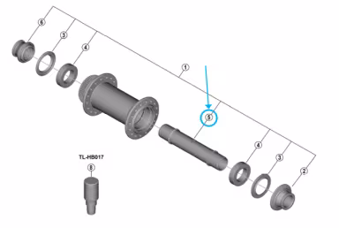 Shimano Achse HB-M9210-B