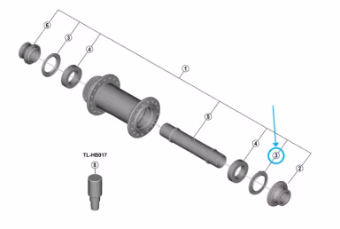 Shimano Dichtung HB-M988 links