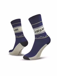 Le Patron Grimpeur chaussettes bleu foncé