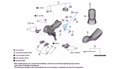 Shimano Guide de câble ST-U6030 SL droite