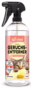 Bio-Chem éliminateur d'odeurs pour chat rPet 750 ml avec pulvérisateur