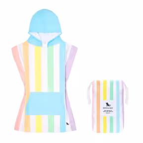 Dock & Bay Poncho Kids unicorn waves