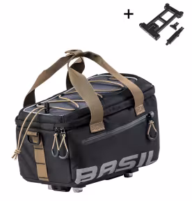 Basil Miles Gepäckträgertasche MIK 7L schwarz