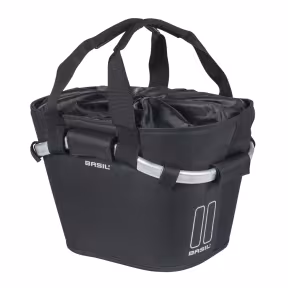Basil Classic Carry All Bicycle Basket Front KF Black