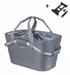 Basil 2Day Carry All panier à vélo arrière MIK gris